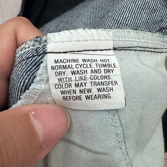 Vintage Levis 40505 0215 Jeans Men 38x34 (36x33) Blue Regular Fit Orange Tab 80s - Picture 3 of 14